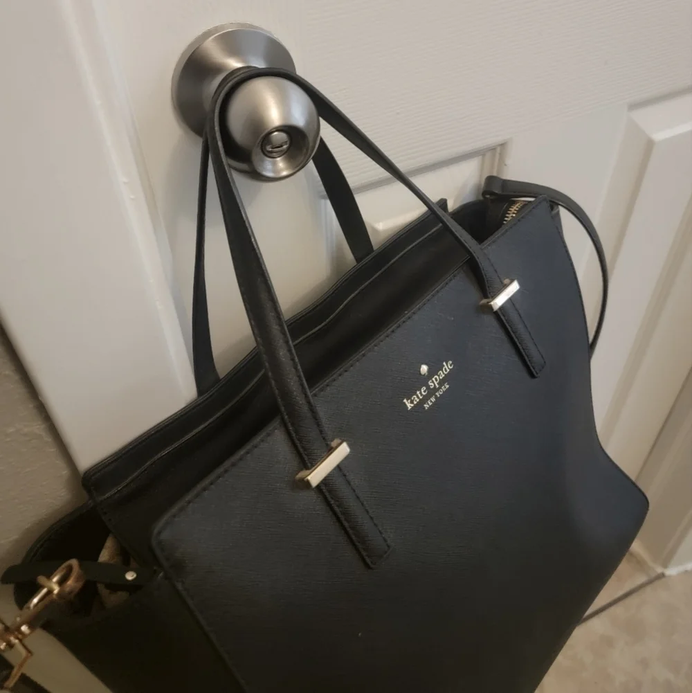 Kate Spade USED new york shoulder bag 2way leather BLK